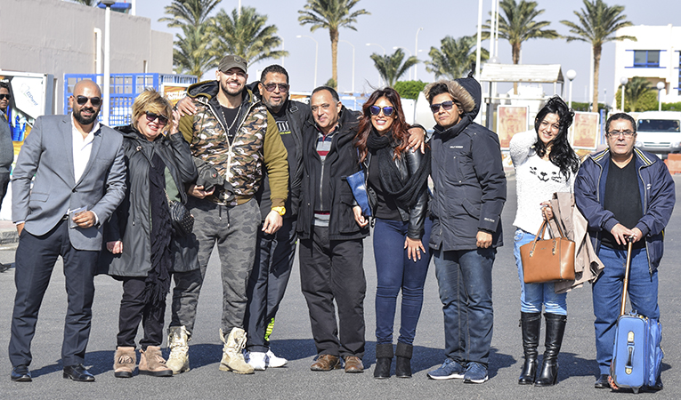 A new TV drama series "Hot Line" shooting in Port Ghalib  Photo